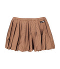 Brown Checks Mini Skirt 1