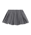 Grey Checks Mini Skirt 1