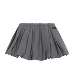 Grey Checks Mini Skirt 1
