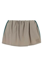 Khaki Logo Mini Skirt 1
