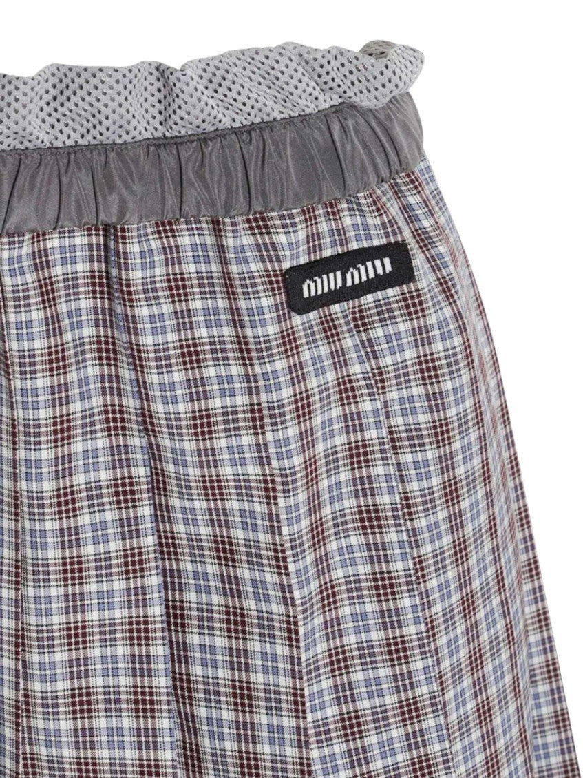 Blue Plaid Midi Skirt 5