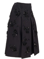Black Embellished Midi Skirt 1