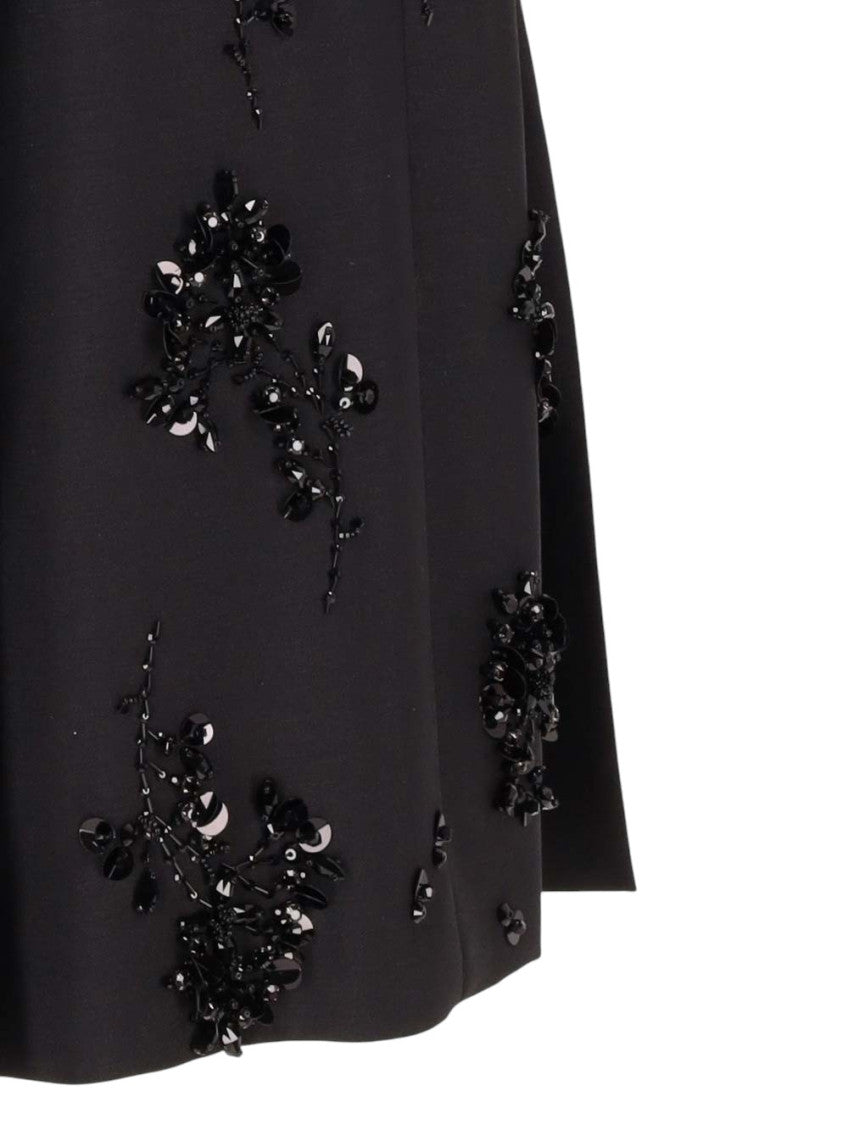 Black Embellished Midi Skirt 5