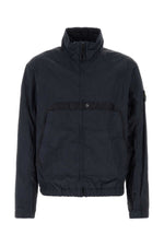 Dark Navy Mock Collar Jacket 1