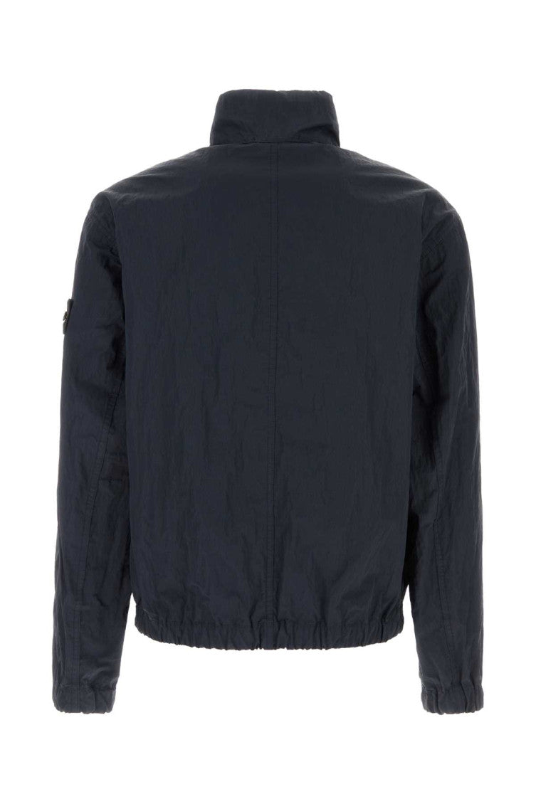 Dark Navy Mock Collar Jacket 2
