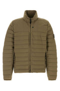 Green Quilted Mock Collar Jacket 1