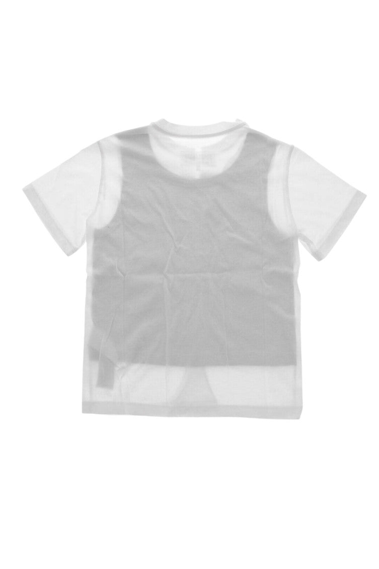 Girls BlackWhite Solid T-Shirt 2
