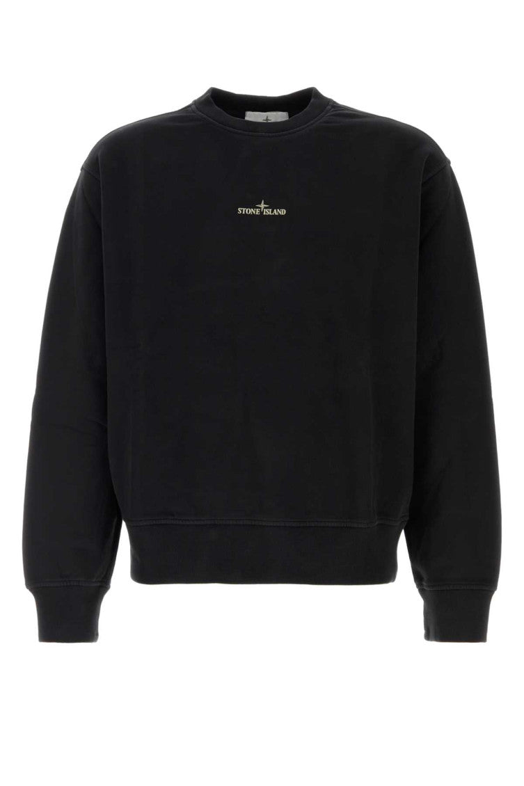 Black Oversized Logo Sweatshirt 1