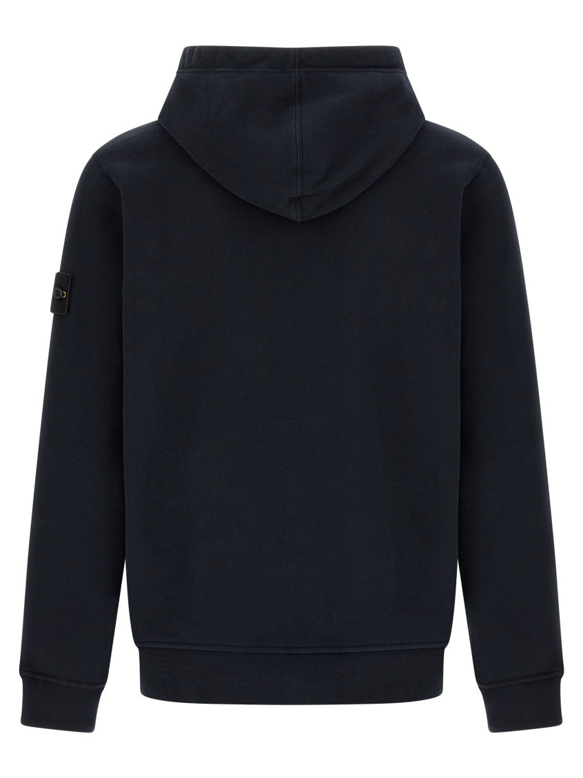Navy Blue Regular Solid Hoodie 2