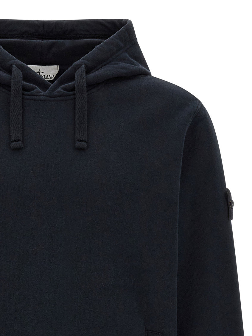 Navy Blue Regular Solid Hoodie 3