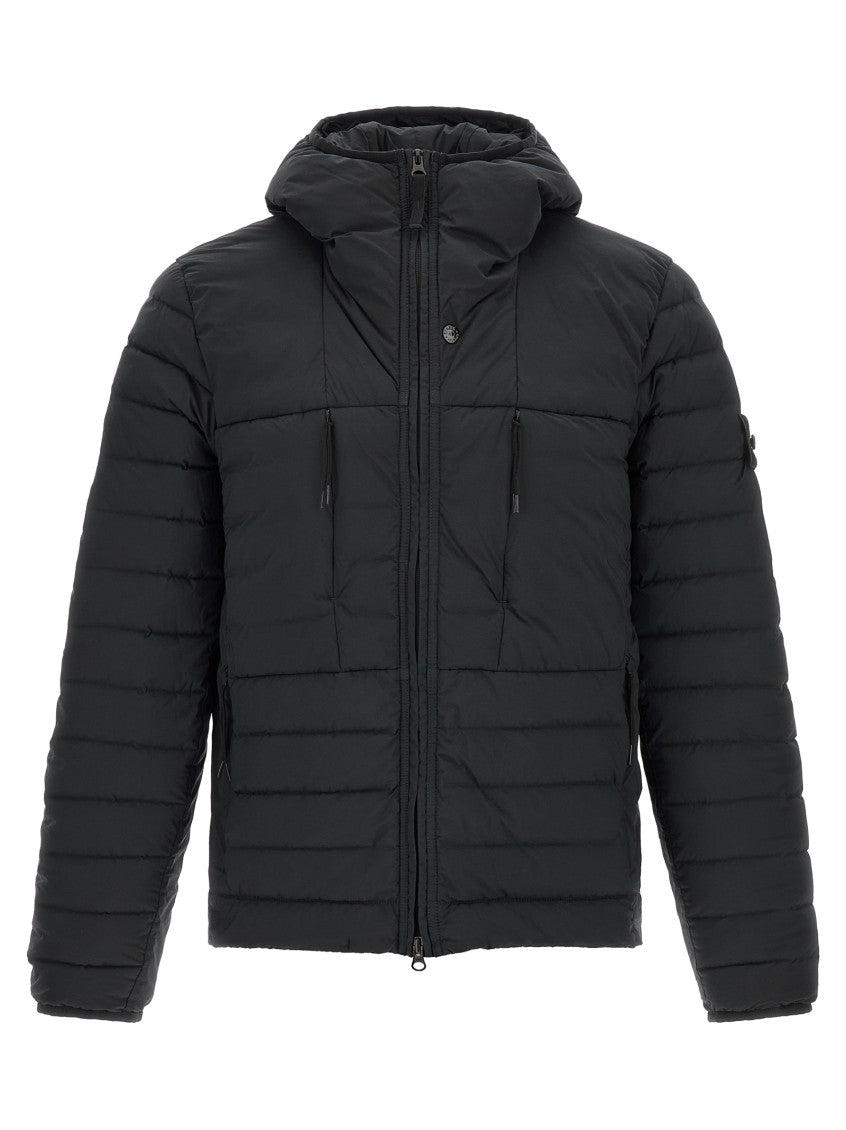 Black Quilted Hood Jacket 1