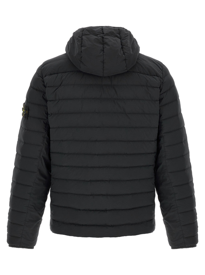 Black Quilted Hood Jacket 2