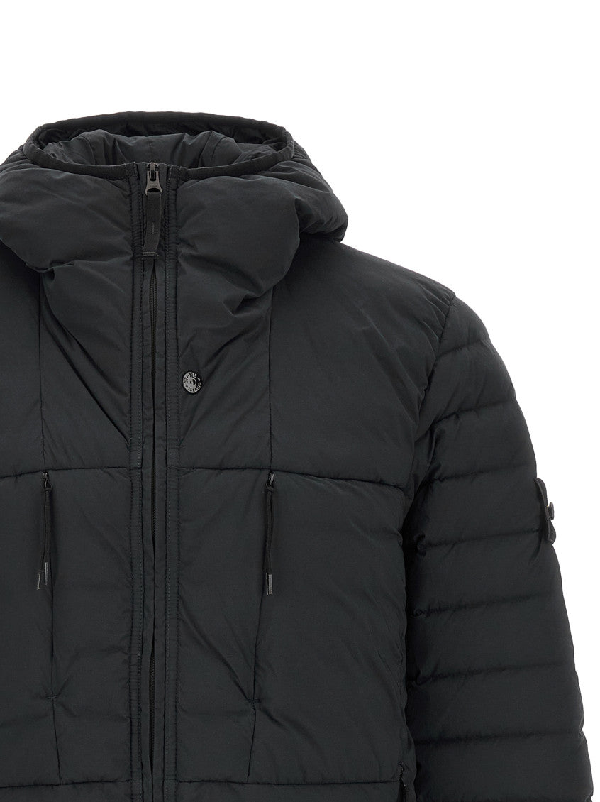 Black Quilted Hood Jacket 3