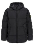 Blue Quilted Hood Jacket 1