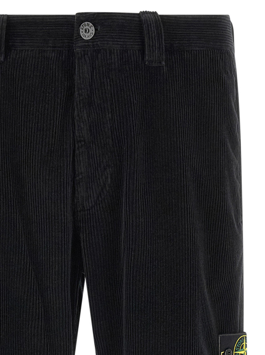 Black Regular Chino Trousers 3