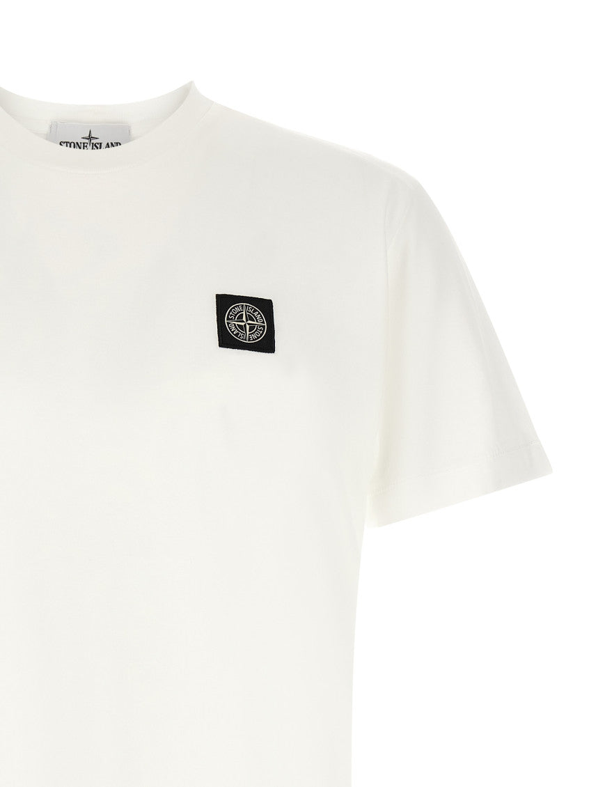 White Logo Crew Neck T-Shirt 3