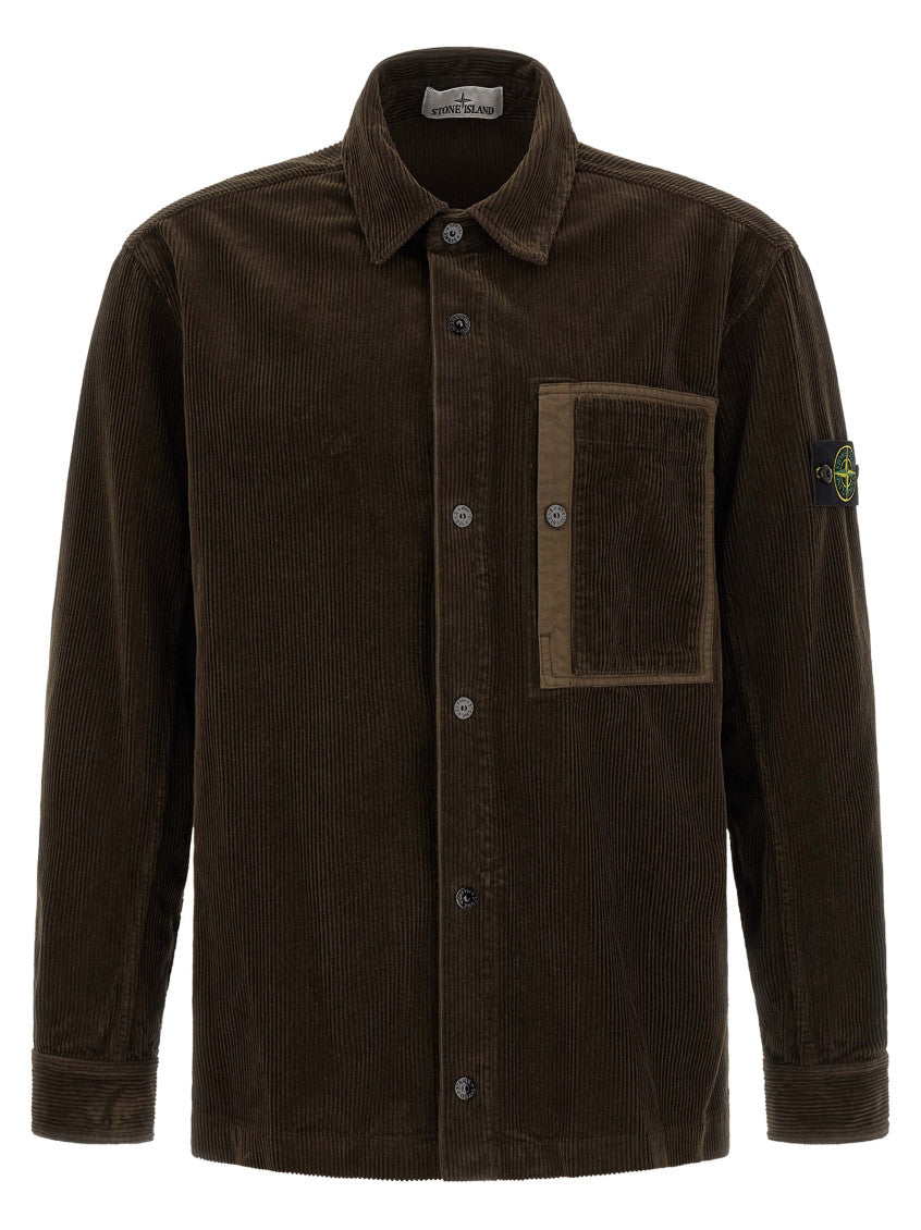 Brown Corduroy Overshirt 1