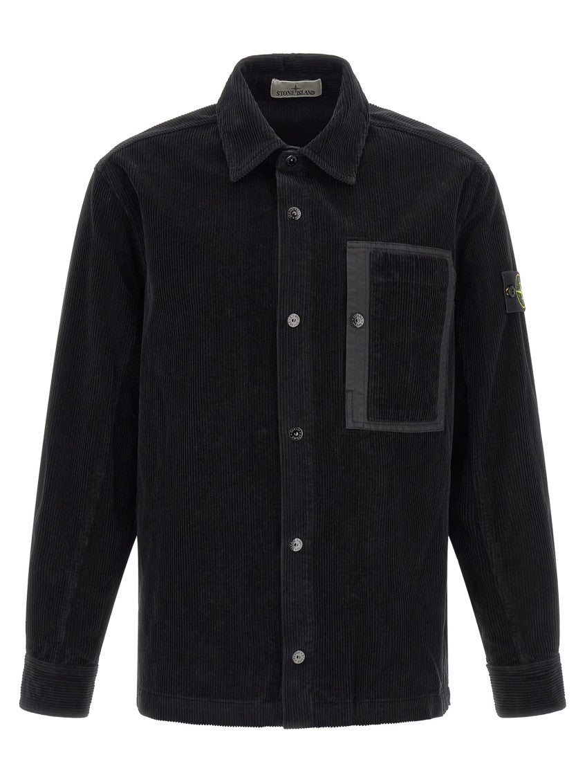 Black Corduroy Overshirt 1