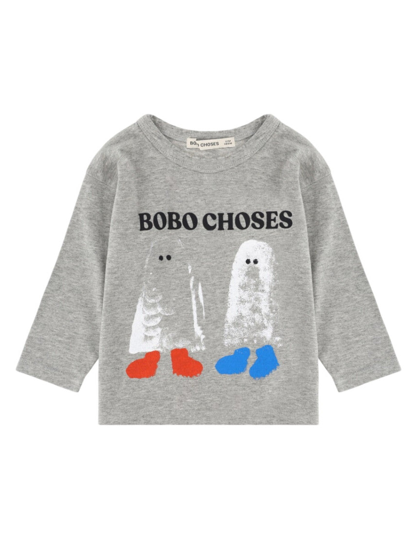 Babies Grey Graphic T-Shirt 1