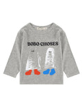 Babies Grey Graphic T-Shirt 1