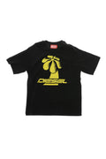 Boys Black Graphic T-Shirt 1