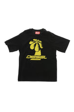 Boys Black Graphic T-Shirt 1