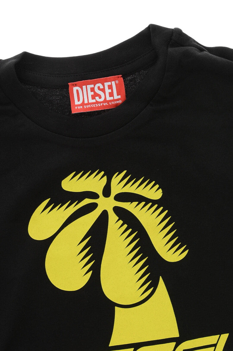 Boys Black Graphic T-Shirt 3