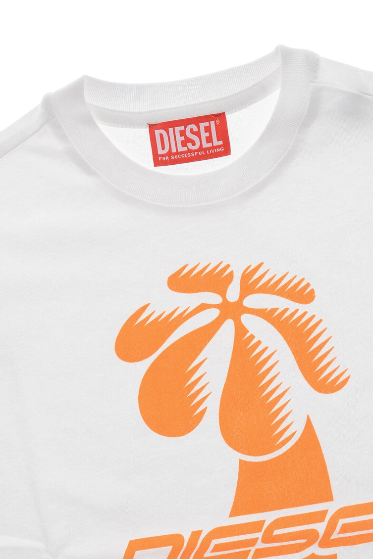 Boys White Graphic T-Shirt 3