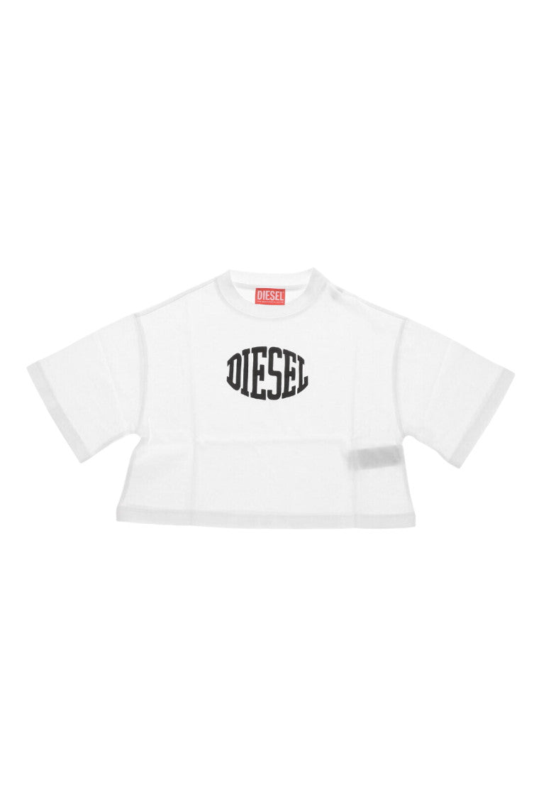 Girls White Logo T-Shirt 1