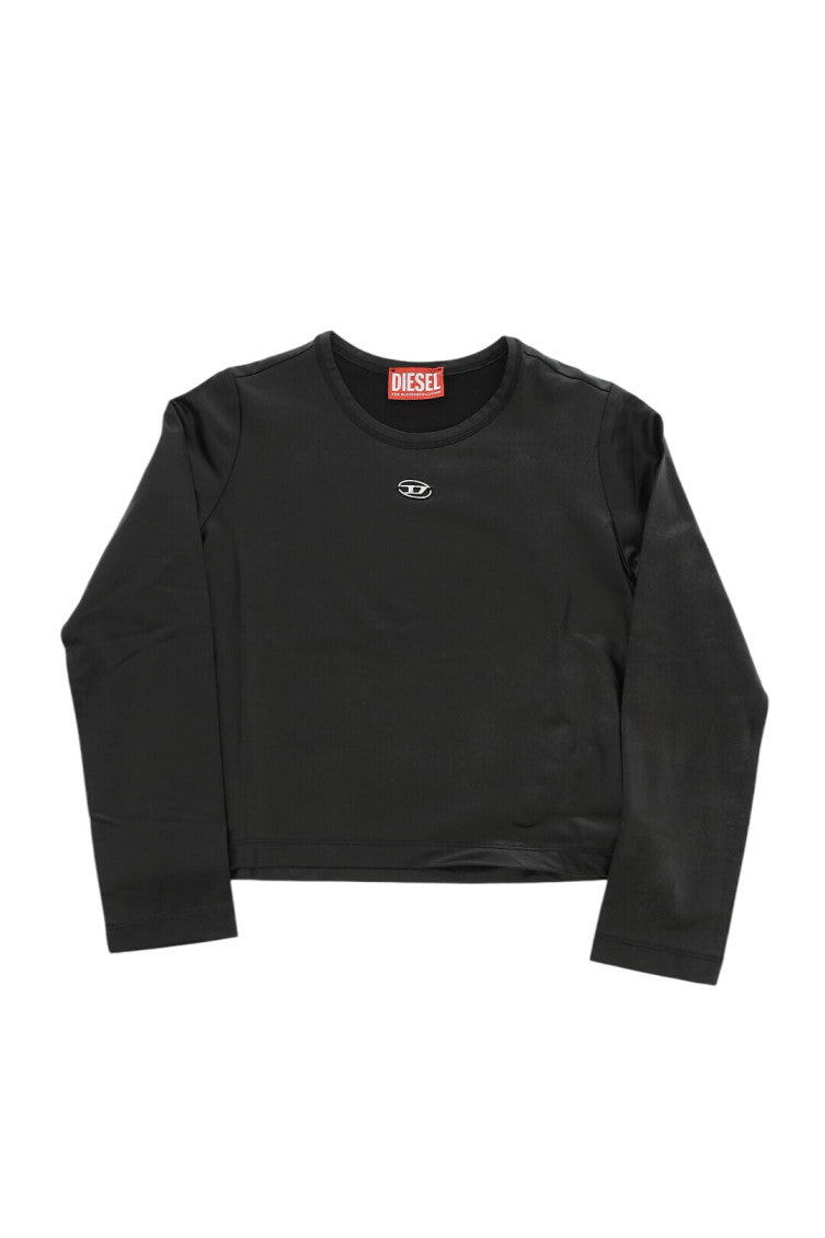 Girls Black Logo T-Shirt 1