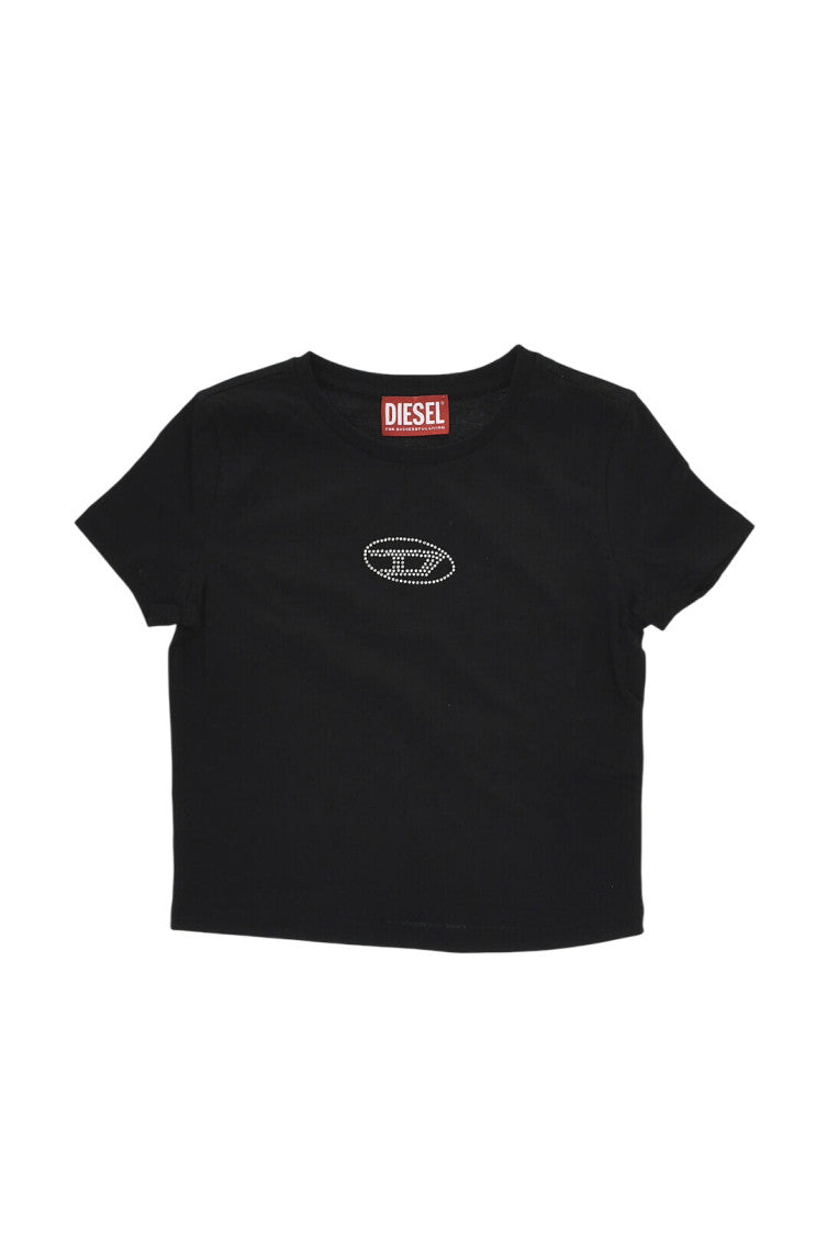Girls Black Logo T-Shirt 1