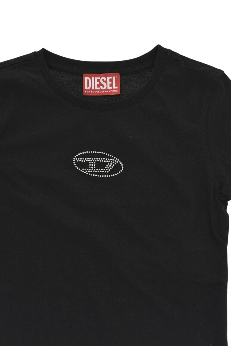 Girls Black Logo T-Shirt 3
