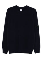 Blue Crewneck Lens Detail Sweater 1