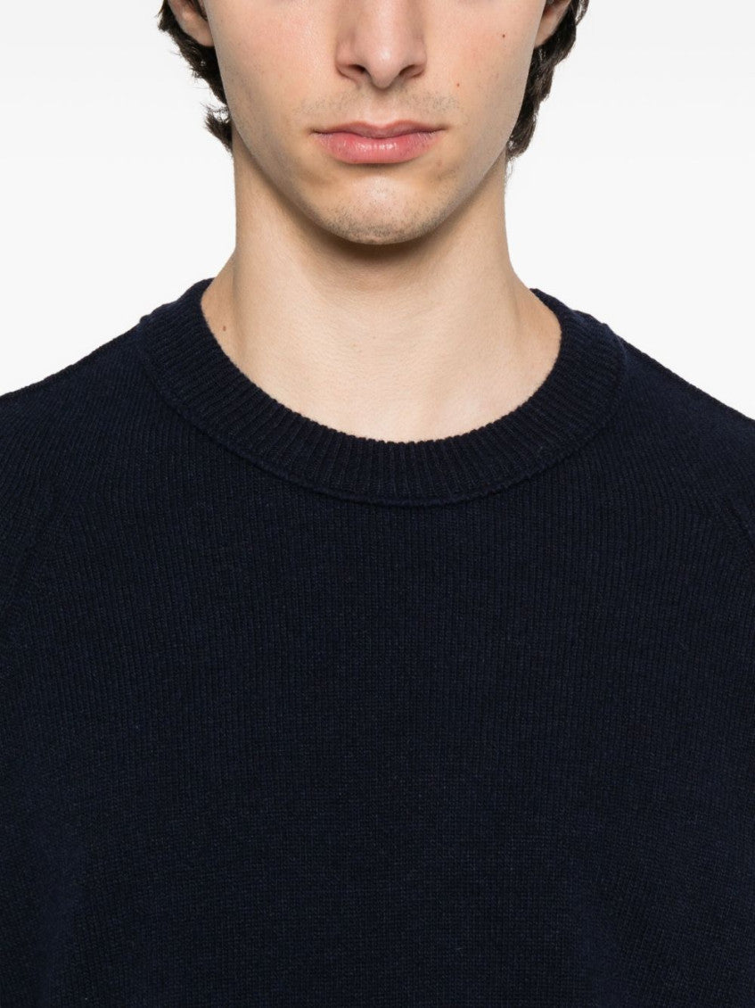Blue Crewneck Lens Detail Sweater 5