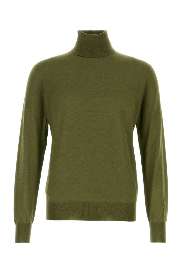 Green Turtle Neck Sweater 1