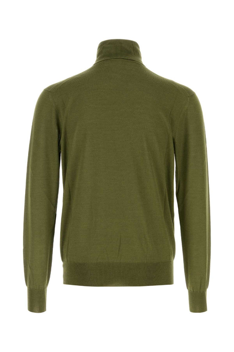 Green Turtle Neck Sweater 2