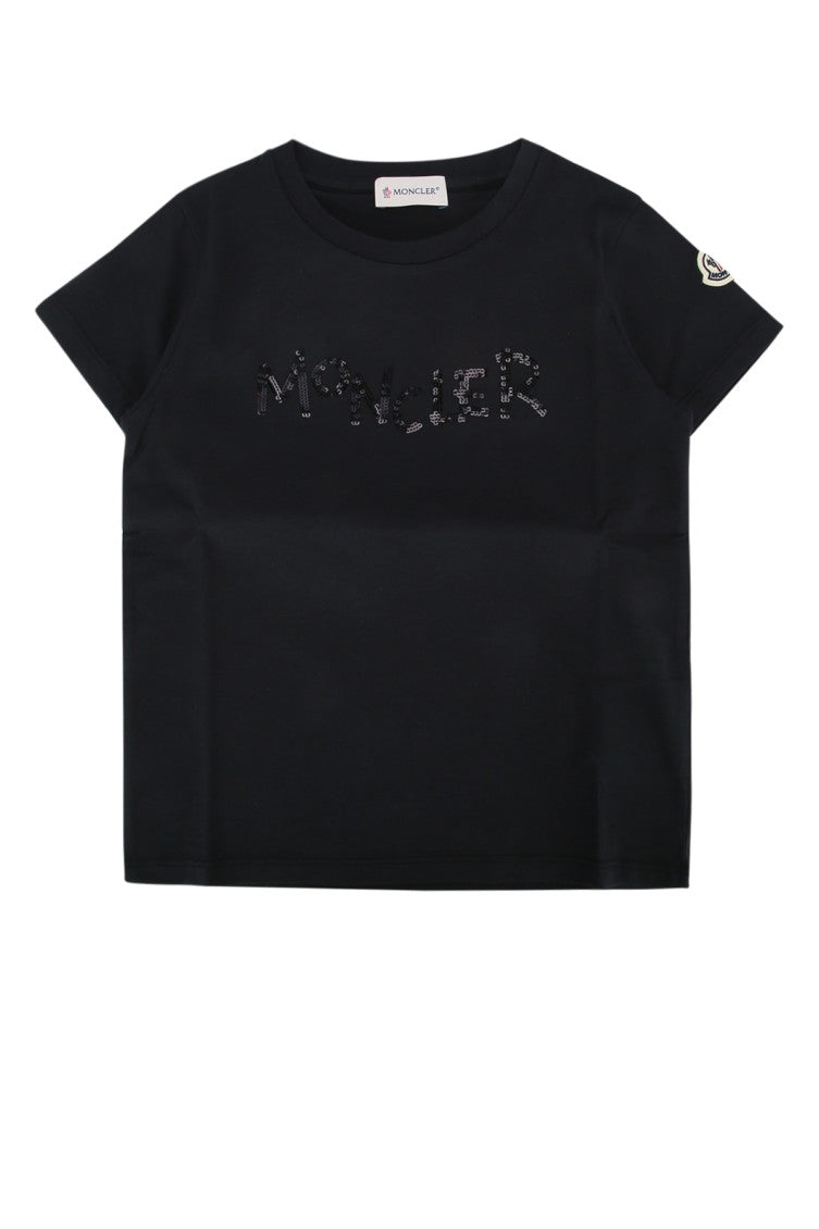 Kids Black Crew Neck T-Shirt 1