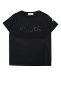 Kids Black Crew Neck T-Shirt 1