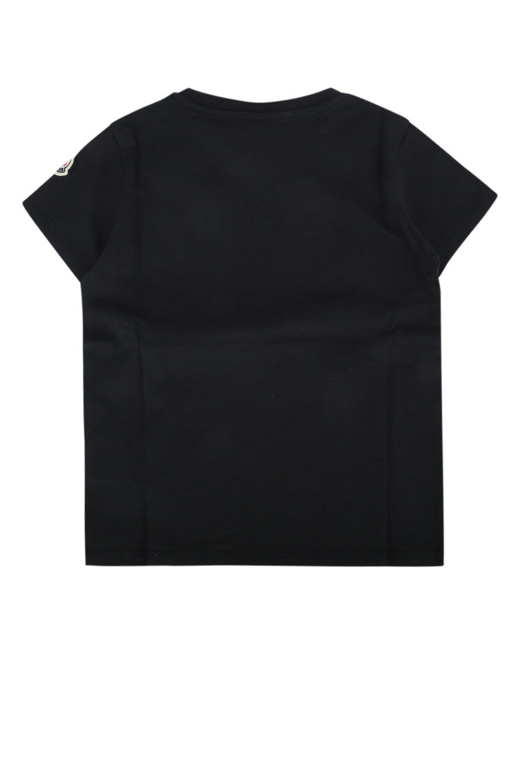 Kids Black Crew Neck T-Shirt 2