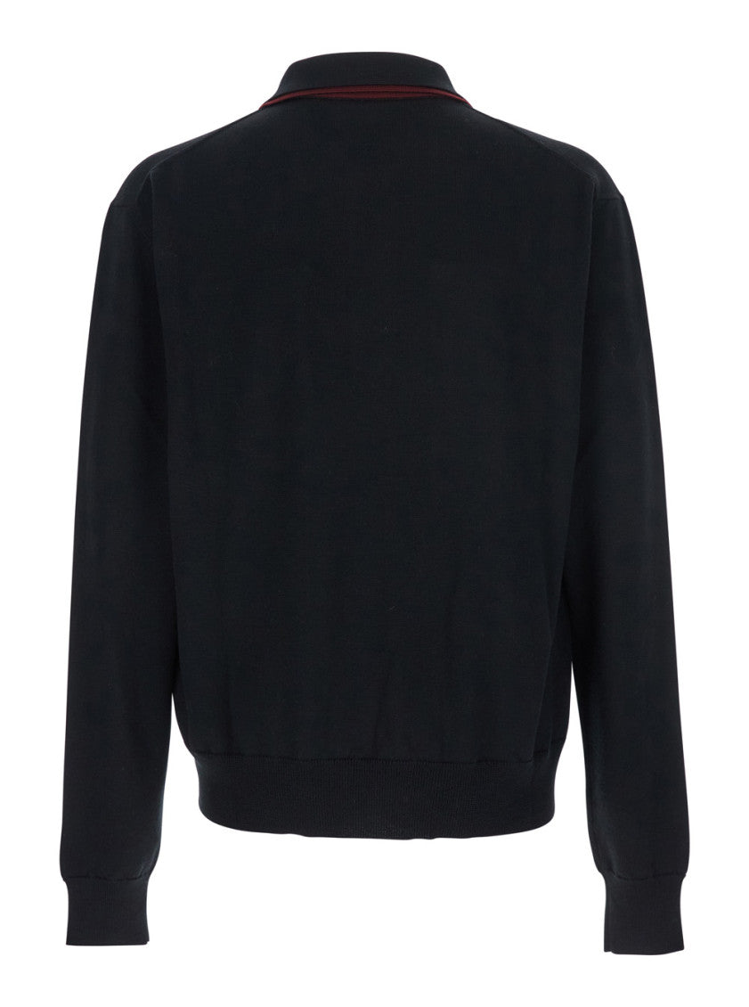 Black Classic Collar Sweater 2