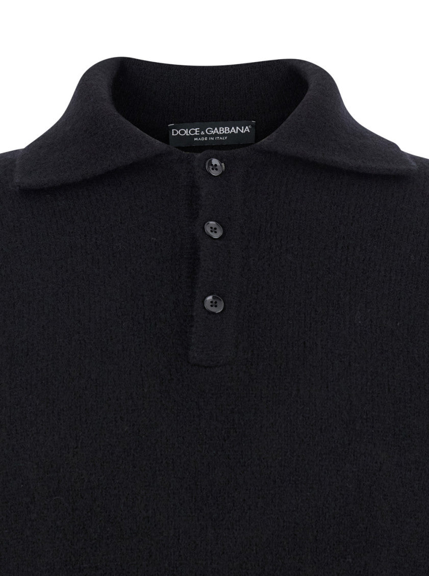 Black Polo Collar Sweater 3