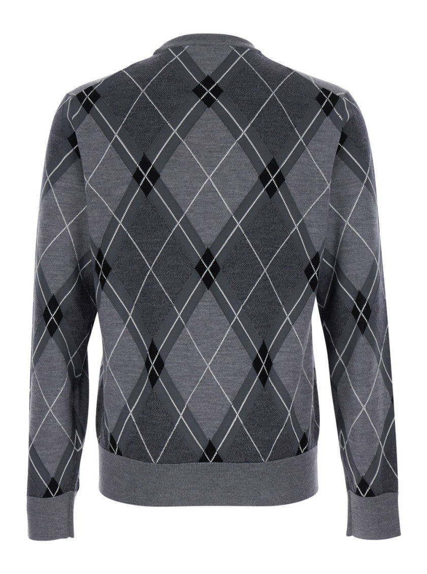 Grey Crewneck Logo Sweater 2