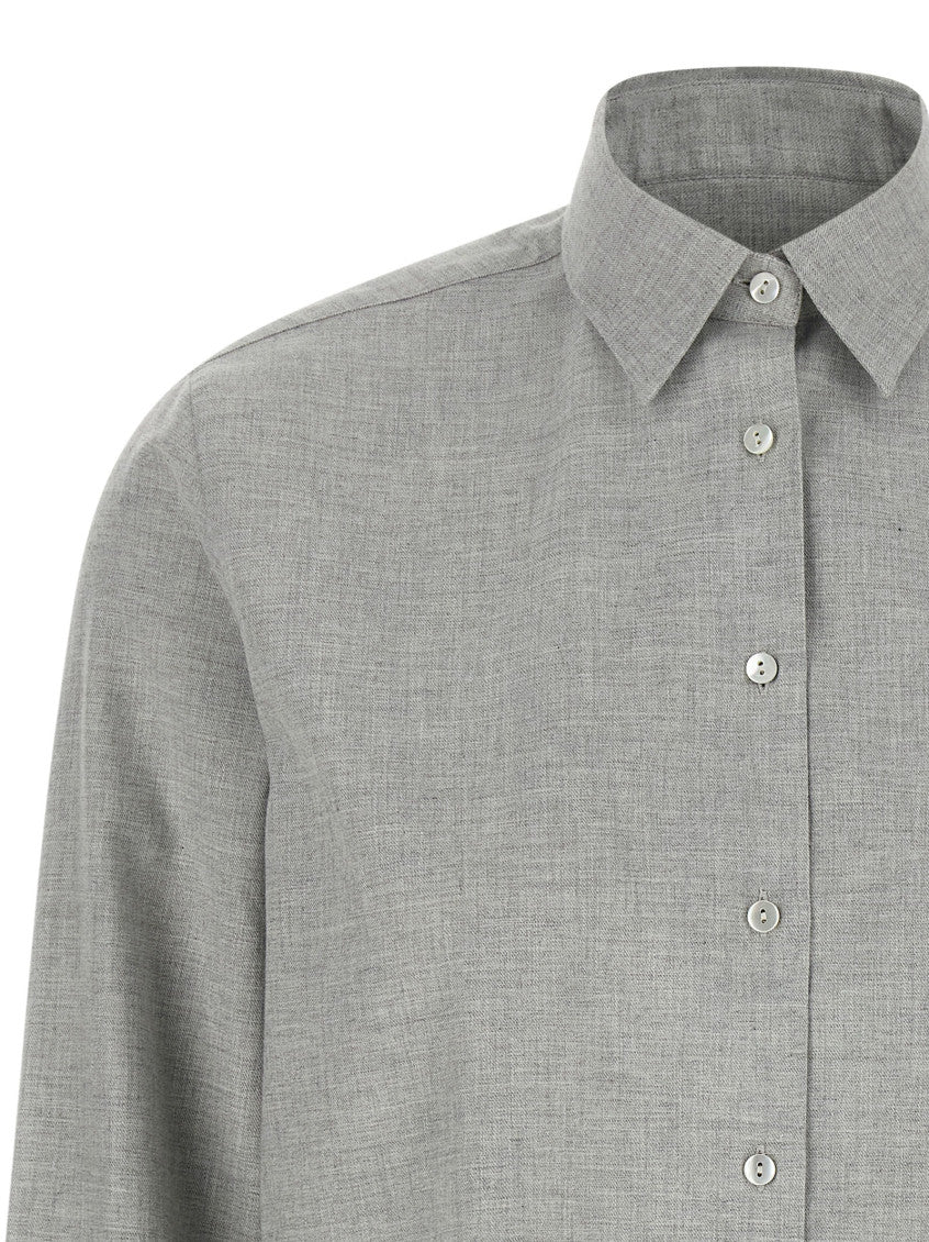 Grey Regular Textured Shirt 3