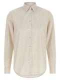 Beige Regular Textured Shirt 1