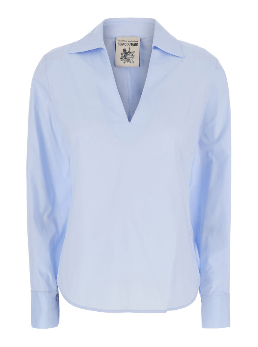 Blue Regular Solid Shirt 1