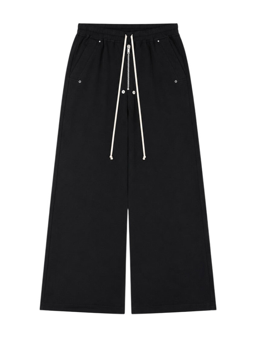 Black Loose Drawstring Pants 1