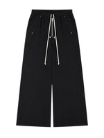 Black Loose Drawstring Pants 1