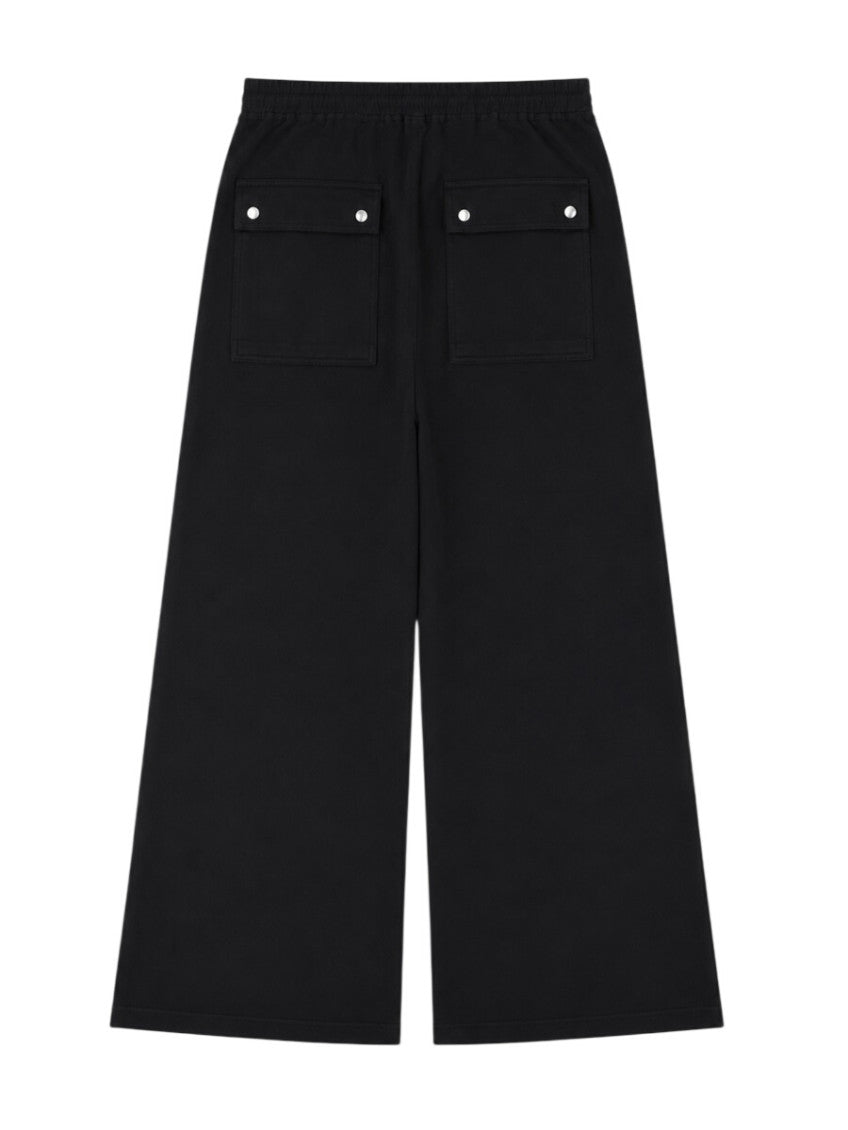 Black Loose Drawstring Pants 2