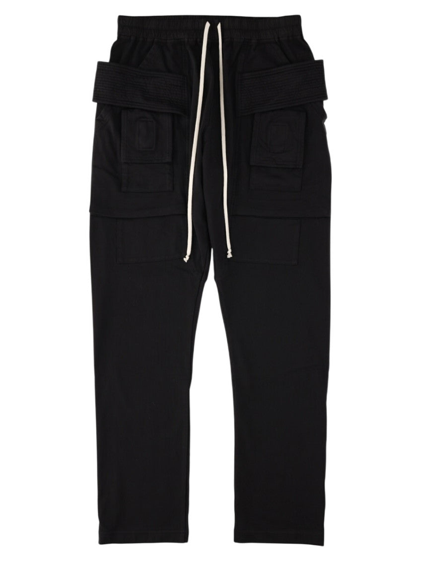 Black Drawstring Cargo Pants 1