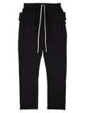 Black Drawstring Cargo Pants 1